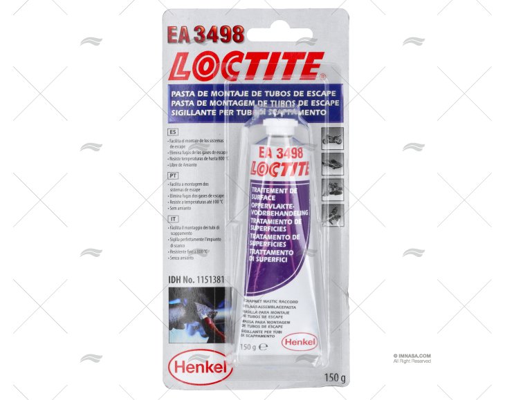 PUTTY EA3498 150g MOUNTING EXHAUST PIPES LOCTITE