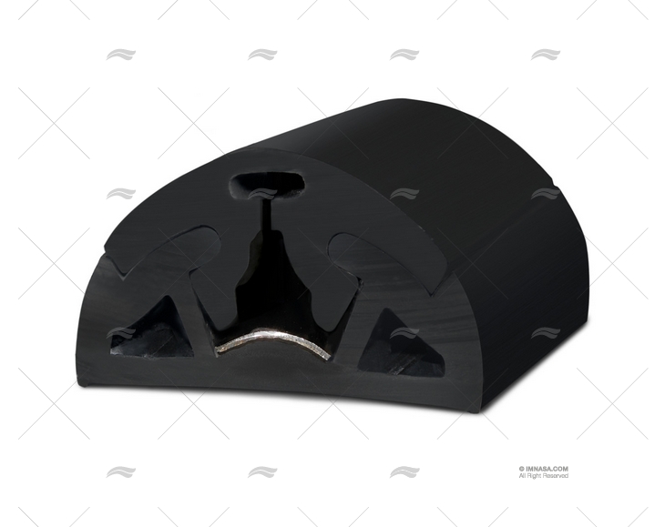 BLACK PVC PROFILE BINO H 65 12m TESSILMARE