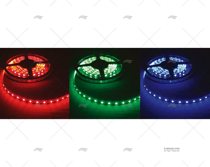 BANDE A LED 5m 24V ROUGE VERTE BLEUE FORESTI SUARDI