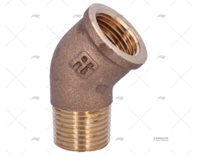 BRONZE ELBOW JOINT M-H 45º 1/2"