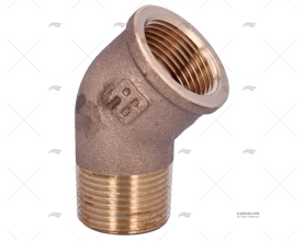 COUDE BRONZE M-H 45º 3/4"