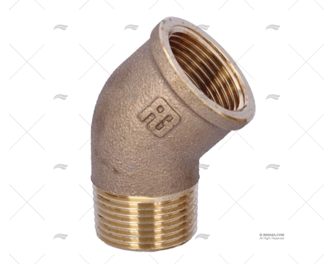 BRONZE ELBOW JOINT M-H 45º 1"