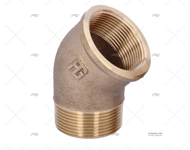 BRONZE ELBOW JOINT M-H 45º 1"1/2