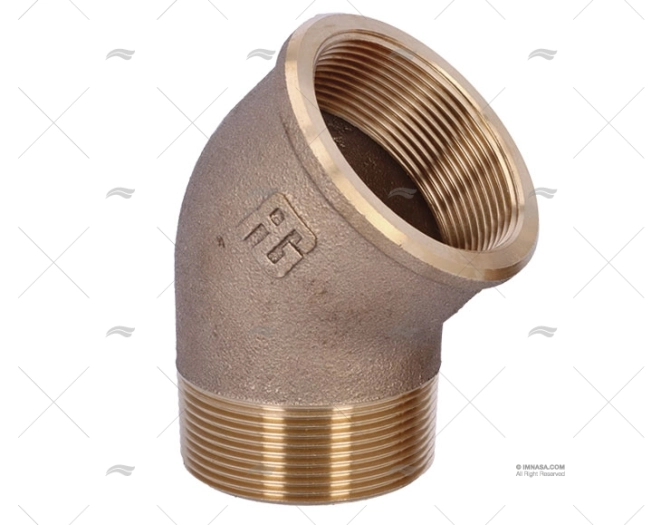 BRONZE ELBOW JOINT M-H 45º 2"