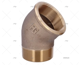 BRONZE ELBOW JOINT M-H 45º 2"