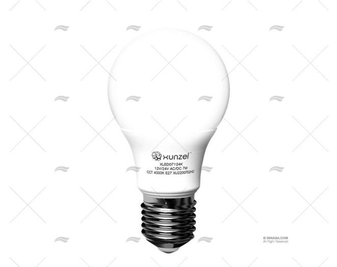 LÂMPADA LED NATURE E27 60X110 12/24V-7W XUNZEL