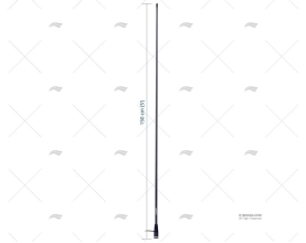 VHF BLUE ANTENNA 1.5MT SCOUT