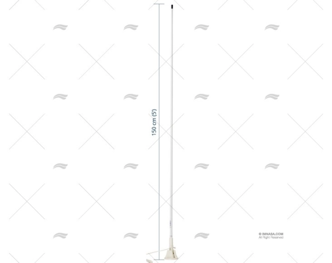 ANTENA VHF 1.50MT 3dB ABATIBLE SCOUT SCOUT