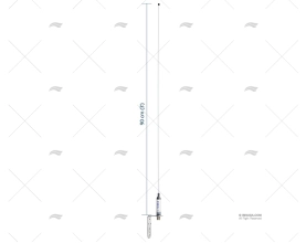 ANTENA VHF 0.90MT 3dB SAIL SCOUT SCOUT