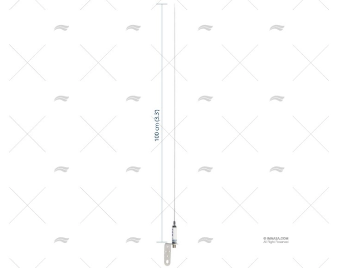 ANTENA VHF 1.00MT INOX SAIL SCOUT SCOUT