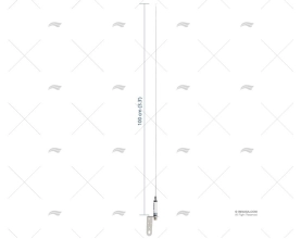 ANTENA VHF 1.00MT 3dB INOX SCOUT SCOUT