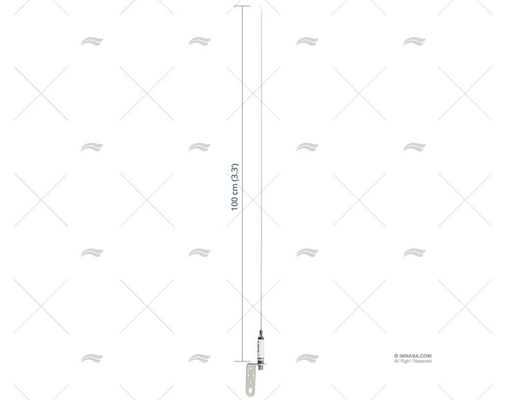 VHF BLACK 1.00MT STAINLESS SAIL SCOUT SCOUT