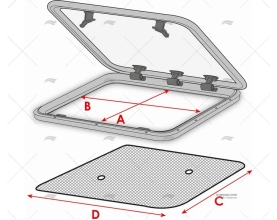 MOSQUITERA PARA ESCOTILLAS - GRANDE