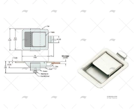 FECHADURA DA PALETA INOX SOUTHCO SOUTHCO