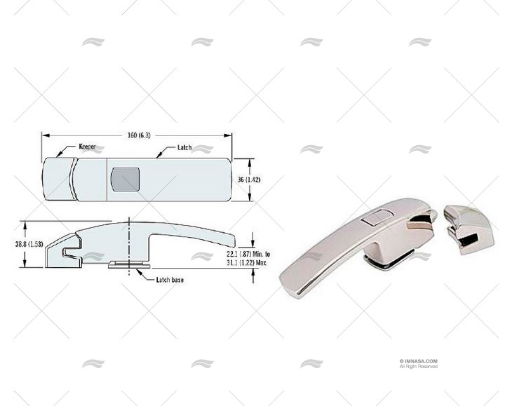 SWIM DOOR LATCH SOUTHCO