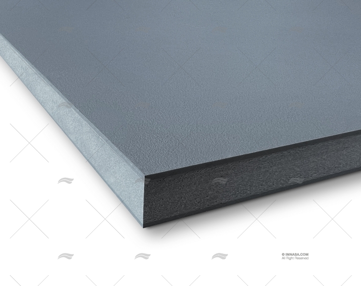 KING PLAS. PANEL GRAY 1215x760x12,7mm