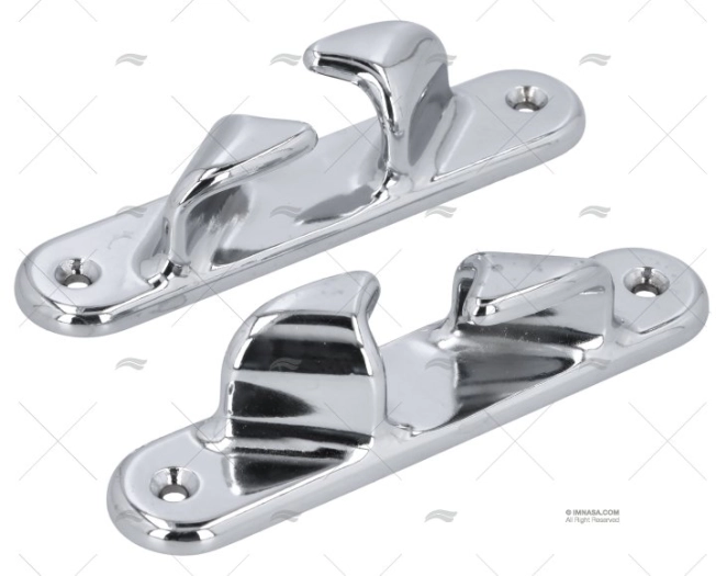 PAIR OF LINE CHOCKS CHROMED 155X34X34