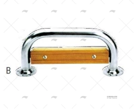 PASAMANO INOX TEAK 270x130mm