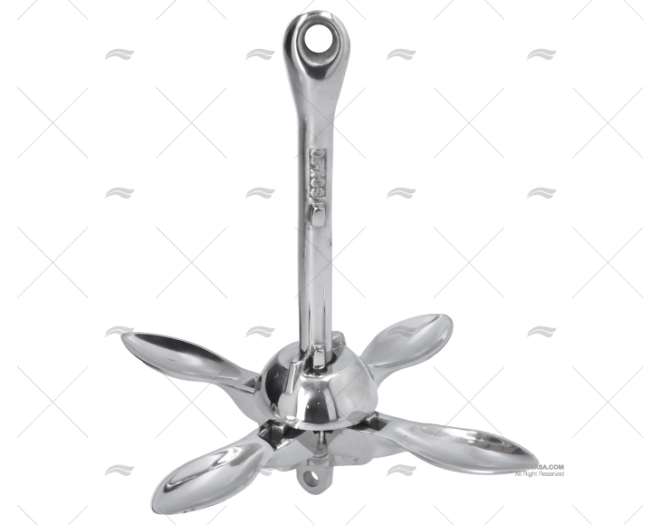 ANCLA PLEGABLE  0,7kg INOX