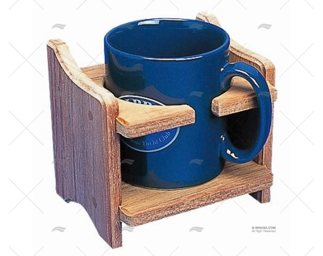 PORTE MUG TEAK 125x115x100mm D.80mm ARC MARINE