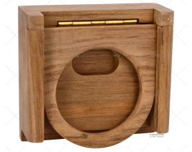 PORTE CANETTE TEAK 117x130x110mm D.70mm ARC MARINE