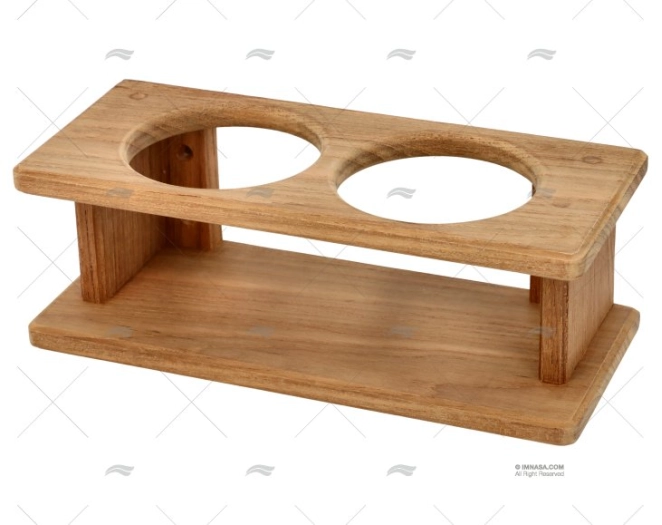 PORTE VERRES (2) TEAK 215x75x90mm ARC MARINE