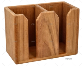 TEAK BOTTLES HOLDER (2) 190x95x140mm ARC MARINE