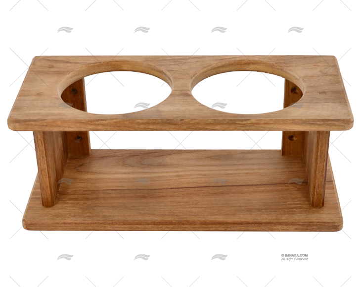 RANGE BOUTEILLES (2) TEAK  D90mm ARC MARINE