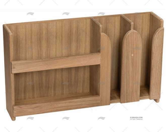 TEAK PLATE & CUP RACK 500x110x290mm ARC MARINE