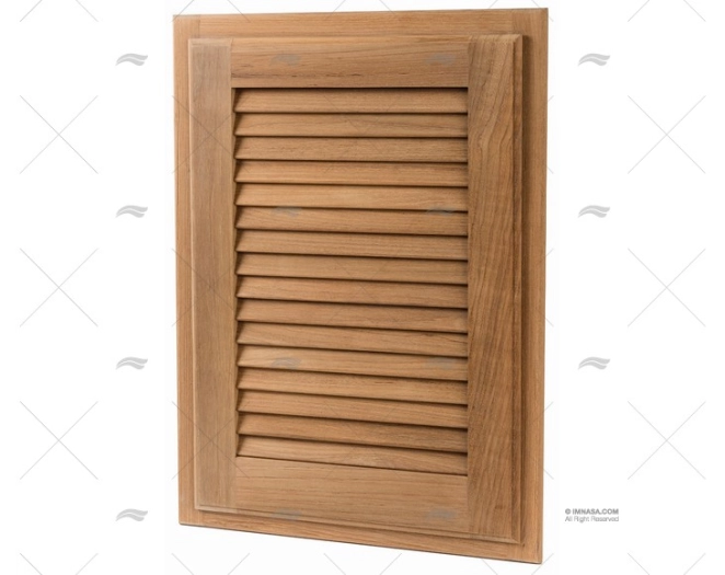 PORTES PERSIENNE TEAK  305x305mm ARC MARINE