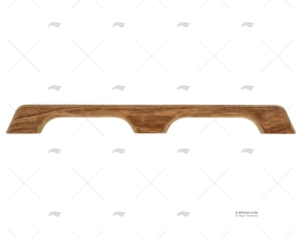 TEAK HANDRAIL 580mm 2 BOWS ARC MARINE