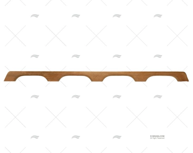 MAIN COURANTE TEAK 1090mm 4 ARCS ARC MARINE