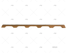 TEAK HANDRAIL 1350mm 5 BOWS ARC MARINE