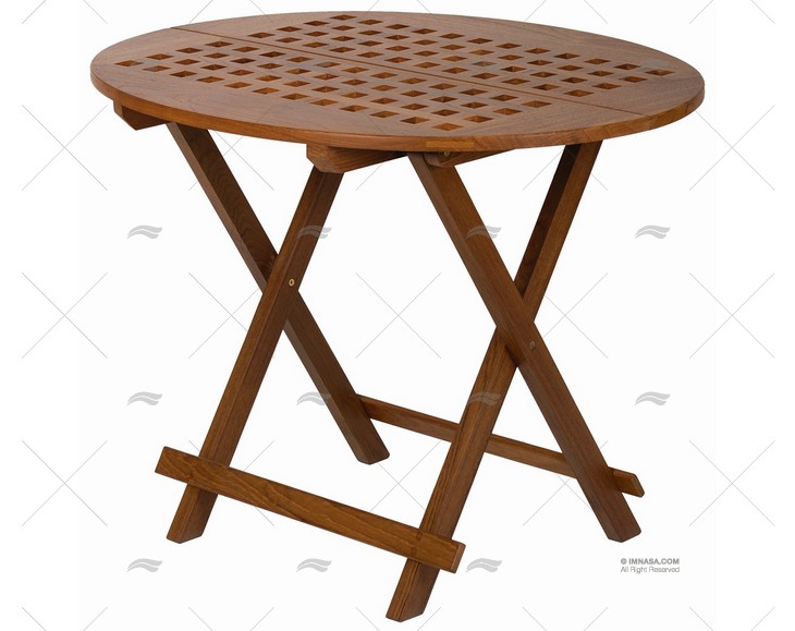 TEAK OVAL FOLDING TABLE 795x655x565mm ARC MARINE