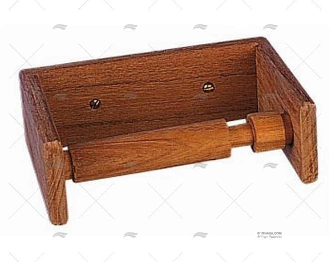 TEAK TOILET ROLL HOLDER 140x95x50mm ARC MARINE