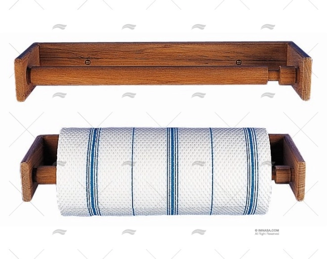 TEAK PAPER TOWEL HOLDER 315x110x45mm ARC MARINE