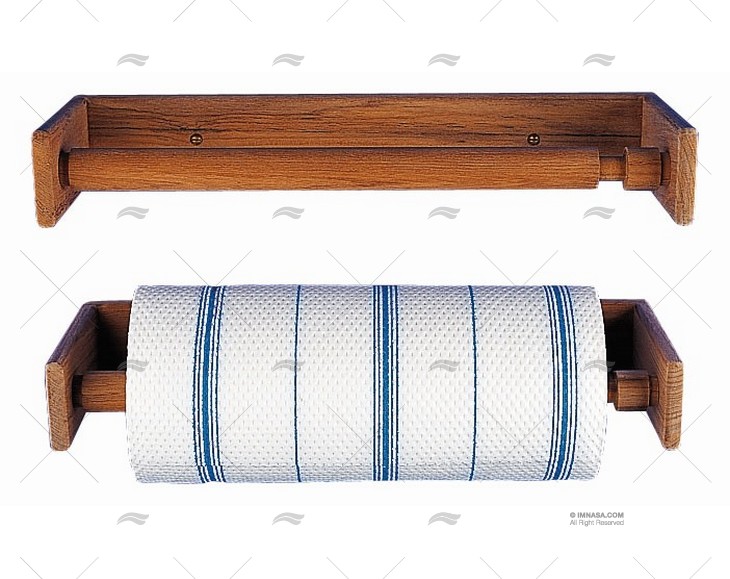 TEAK PAPER TOWEL HOLDER 315x110x45mm ARC MARINE