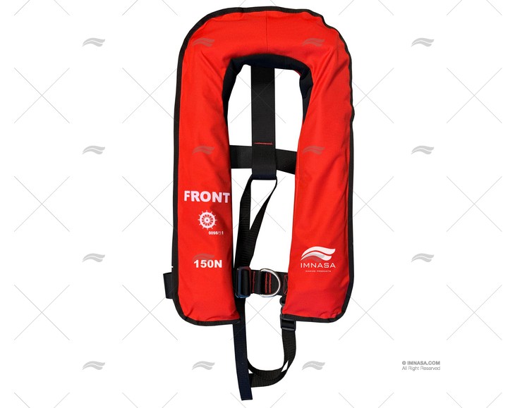 LIFE JACKET IMNASA 150N SOLAS + HARNESS IMNASA