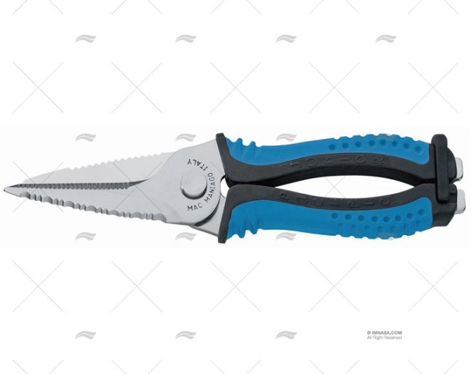 KNIFE SCISSOR W/COV BLU 20-H10cm MAC COLTELLERIE