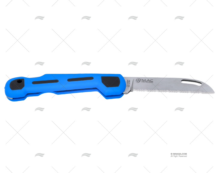 CUCHILLO MARINE PLEG AZUL 19-H6.5cm MAC COLTELLERIE