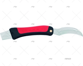 CUCHILLO SETAS PLEG ROJO 18-H11cm