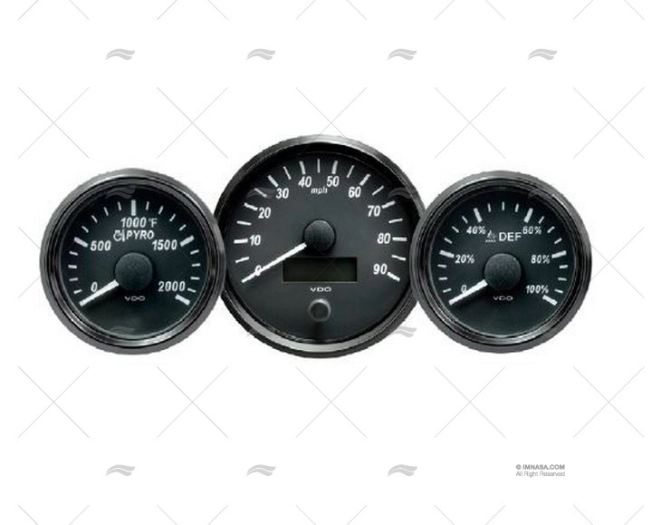 FUEL GAUGE VDO SVW 3-180 52mm VDO