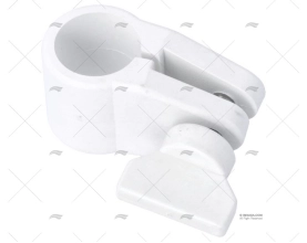 TUBE CLAMP ADJUSTABLE WHITE