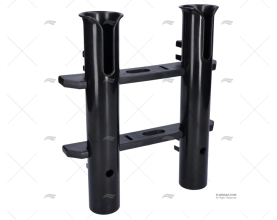 SOPORTE PORTACAÑAS 2-1 PP NEGRO