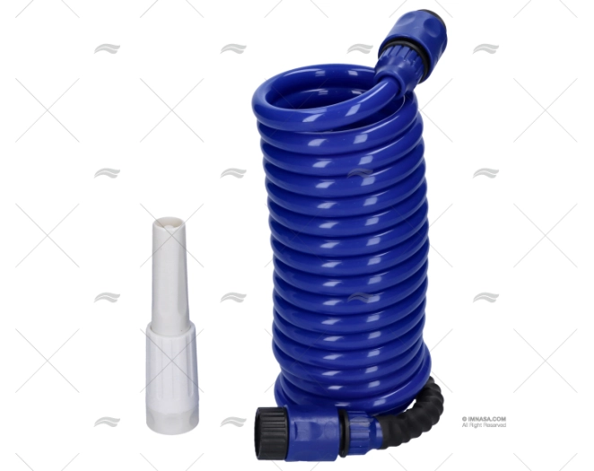 EXTENSIBLE BLUE HOSE 4.5MTS W/NOZZLE