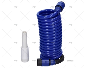 EXTENSIBLE BLUE HOSE 4.5MTS W/NOZZLE