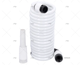 EXTENSIBLE WHITE HOSE 4.5MTS W/NOZZLE