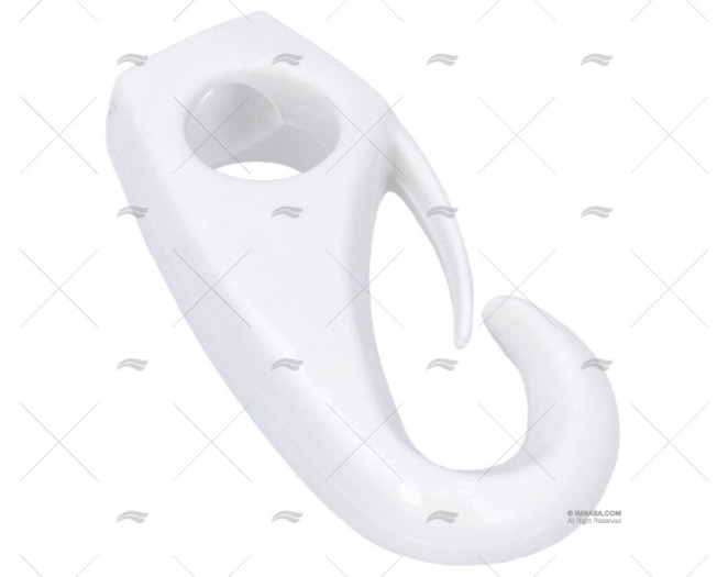 NYLON SHOCK CORD HOOK WHITE 5/16" (4u)