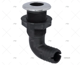 DRAIN ELBOW HOSE PORT PP/INOX 25.4mm