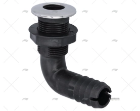 DRAIN ELBOW HOSE PORT PP/INOX 28.5mm